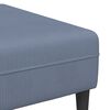 vidaXL Sofa mit Kissen Blau 250 x 188 x 76 cm Cordstoff