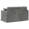 vidaXL Sofa Dunkelgrau Gesamtabmessungen: 138 x 78 x 80 cm (B x T x H)