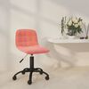 vidaXL Esszimmerstuhl Drehbar Rosa Samt
