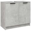 vidaXL Badschrank Betongrau 64,5x33,5x59 cm Holzwerkstoff