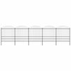 vidaXL Gartenzaun mit Speerspitze Stahl 838 x 200 cm Schwarz