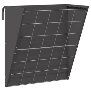 vidaXL H&auml;ngender Heufutterspender Schwarz 61 x 33 x 66 cm 5 kg