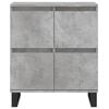 vidaXL Sideboards 2 Stk. Betongrau Holzwerkstoff