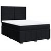 vidaXL Boxspringbett mit Matratze Schwarz 140x190 cm Stoff