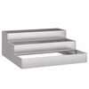 vidaXL Garten-Pflanzgef&auml;&szlig; Silber 90 x 90 x 35 cm Edelstahl