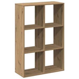 vidaXL Raumteiler-B&uuml;cherregal Artisan-Eiche 69,5x29x103,5 cm