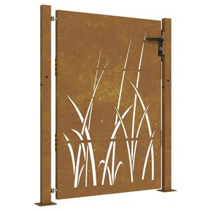 vidaXL Gartentor 100 x 150 cm Pulverbeschichteter Stahl Abschlie&szlig;bar