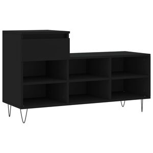 vidaXL Schuhregal Schwarz 102x36x60 cm Holzwerkstoff