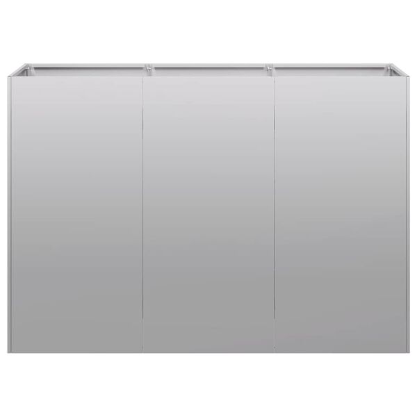 vidaXL Pflanzgef&auml;&szlig; 120x40x80 cm Stahl verzinkt