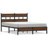 vidaXL Bettgestell ohne Matratze Braun Eiche 150x200 cm Holzwerkstoff