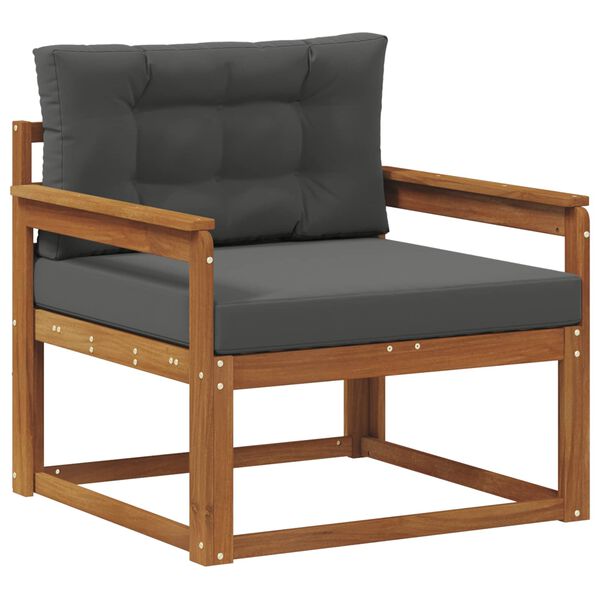 vidaXL Outdoor Mittelsofa Massivholz Akazie Natur