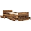 vidaXL Bettgestell ohne Matratze Altholz-Optik 100x200cm Holzwerkstoff