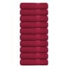 vidaXL Badet&uuml;cher FROGN 10 Stk. Bordeaux 100x150 cm 360 g/m&sup2;