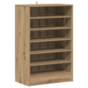 vidaXL Schuhschrank Artisan-Eiche 60x35x92 cm Holzwerkstoff