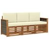 vidaXL Sofagarnituren mit Kissen 3 pcs Massivholz Akazie