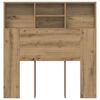 vidaXL Kopfteil Schrank mit Regal Artisan-Eiche 100 x 19 x 103,5 cm