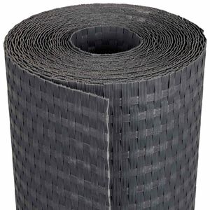 vidaXL Balkonsichtschutz Dunkelgrau 300 x 80 cm Poly-Rattan