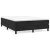 vidaXL Boxspringbettgestell Schwarz 140x200 cm Samt