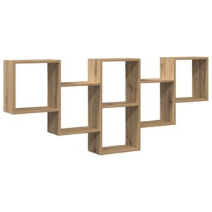 vidaXL Wandregal Artisan-Eiche 159x18x66 cm Holzwerkstoff