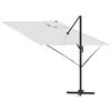 vidaXL Roma Parasol Beige 286 x 285 x 265 cm Polyester und Aluminium
