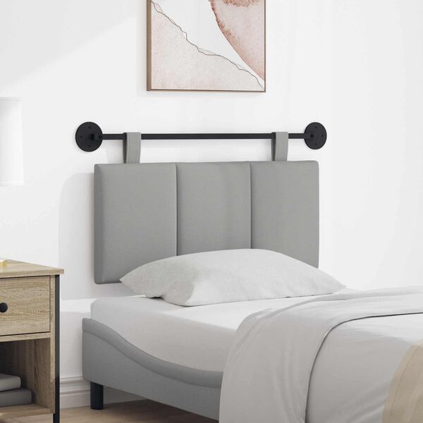 vidaXL H&auml;ngevorderseite Wandmontiert Wolkengrau 90 x 55 x 5 cm Stoff