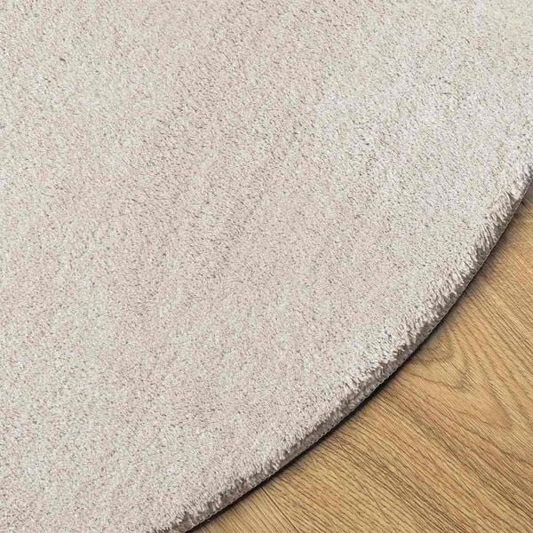 vidaXL Bereichsteppiche Oval HUARTE Sand 100 x 200 cm 100 %Polyester