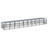 vidaXL Outdoor-Hundezwinger mit Dach Stahl 18,77 m&sup2;