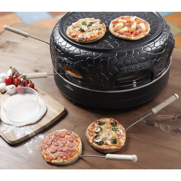 Bestron Pizzetteria f&uuml;r 6 Personen APD600Z 910 W Schwarz