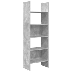 vidaXL B&uuml;cherregal Betongrau 60x35x180 cm Holzwerkstoff