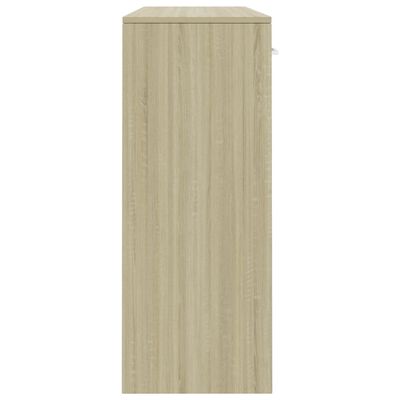 vidaXL Sideboard Sonoma-Eiche 110x30x75 cm Holzwerkstoff