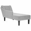 vidaXL Chaiselongue mit Rechter Armlehne Wolkengrau Stoff