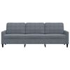 vidaXL 3-Sitzer-Sofa Dunkelgrau 210 cm Samt