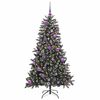 vidaXL K&uuml;nstlicher Weihnachtsbaum Gr&uuml;n 150 cm PVC, Plastik und Stahl
