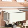 vidaXL Einziehbare Markise Creme 300 x 200 cm Stoff