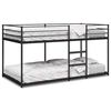 vidaXL Etagenbett ohne Matratze Schwarz 107x203 cm Stahl