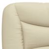 vidaXL Bett mit Matratze "Hvar" Creme 80x200 cm Stoff