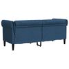 vidaXL Chesterfield-Sofa 2-Sitzer Blau Stoff