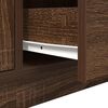 vidaXL TV-Schrank mit LED-Leuchten Braun Eichen-Optik 100x41x50 cm