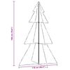 vidaXL Weihnachtsbaum in Kegelform 240 LEDs Indoor Outdoor 118x180 cm