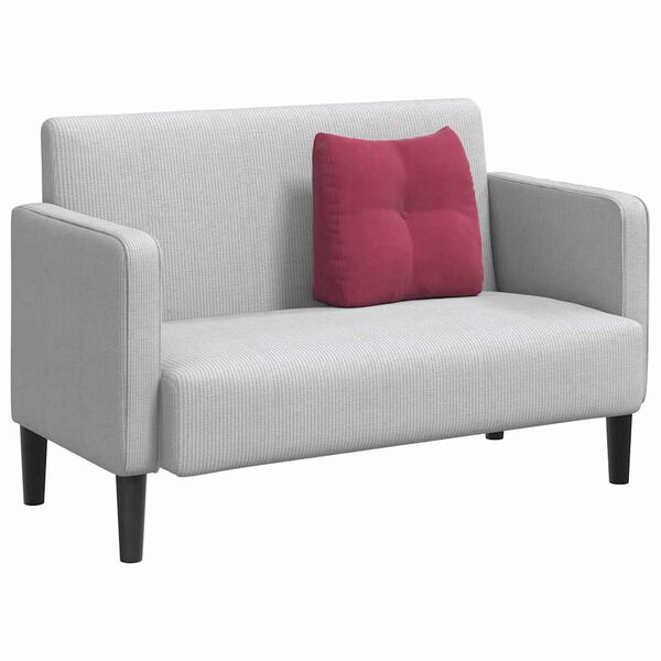 vidaXL R&uuml;cken Kissen Weinrot 45 x 24 x 50 cm Samt