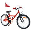 vidaXL Kinderfahrrad 18 Zoll f&uuml;r 5-7 Jahre alt Rot