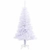 vidaXL Künstlicher Weihnachtsbaum Weiß 120 cm PVC und Stahl