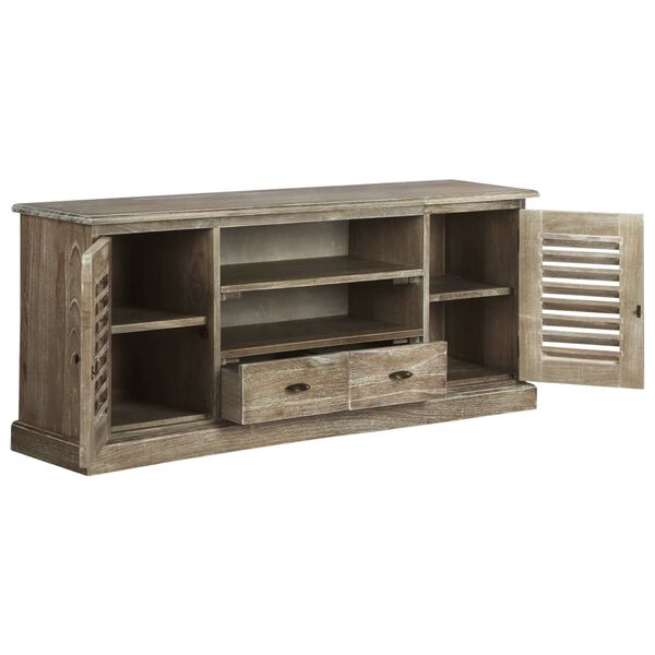 vidaXL TV-Schrank Mindiholz Massiv 145x35x60 cm