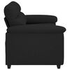vidaXL 2-Sitzer-Sofa Schwarz 120 cm Stoff