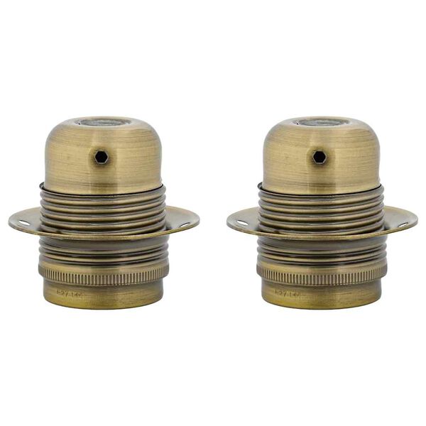 vidaXL Lampenfassungen 2 Stk. Bronze E27