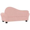 vidaXL Kindersofa Rosa Samt