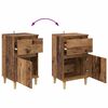 vidaXL Nachttisch mit Schubladen Altholz 40 x 35 x 70 cm Holzwerkstoff