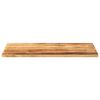 vidaXL Tischplatte 110x70x2,5 cm Rechteckig Raues Massivholz Mango