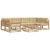 vidaXL Outdoor-Sofagarnitur 5 stk. Wei&szlig; und Beige