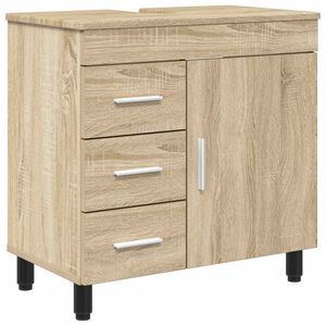 vidaXL Waschtisch Sonoma-Eiche 60 x 35 x 60 cm Holzwerkstoff